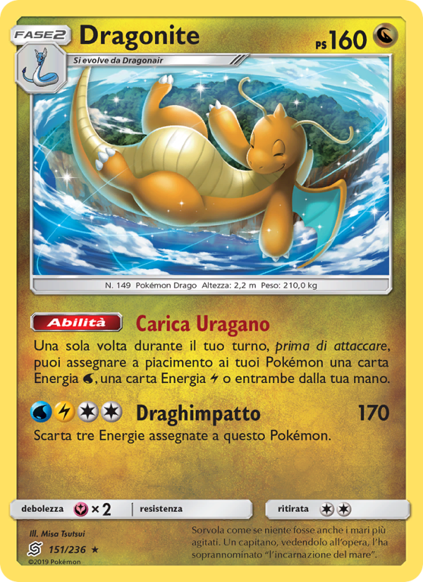 Dragonite 151/258 — Unified Minds (Italian Pokémon TCG card)