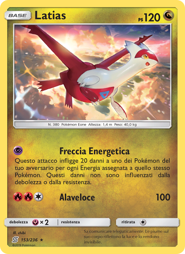 Latias 153/258 — Unified Minds (Italian Pokémon TCG card)