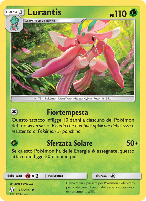 Lurantis 016/258 — Unified Minds (Italian Pokémon TCG card)