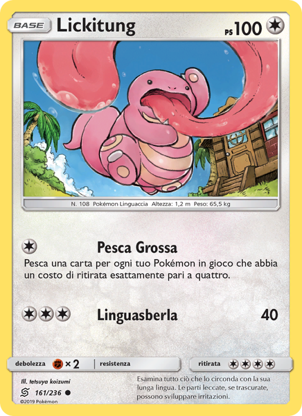 Lickitung 161/258 — Unified Minds (Italian Pokémon TCG card)