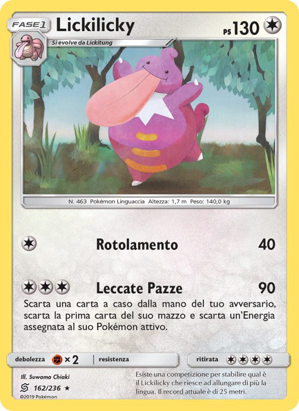 Lickilicky 162/258 — Unified Minds (Italian Pokémon TCG card)