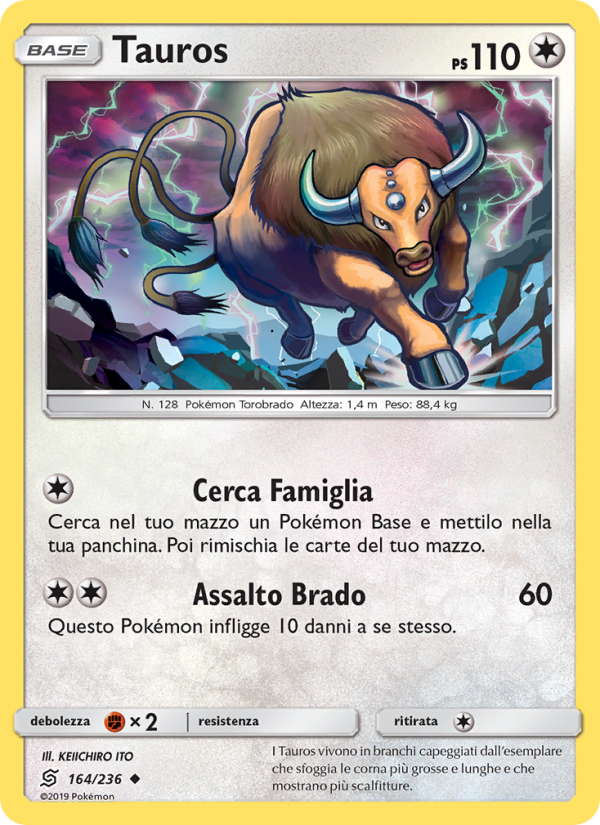 Tauros 164/258 — Unified Minds (Italian Pokémon TCG card)