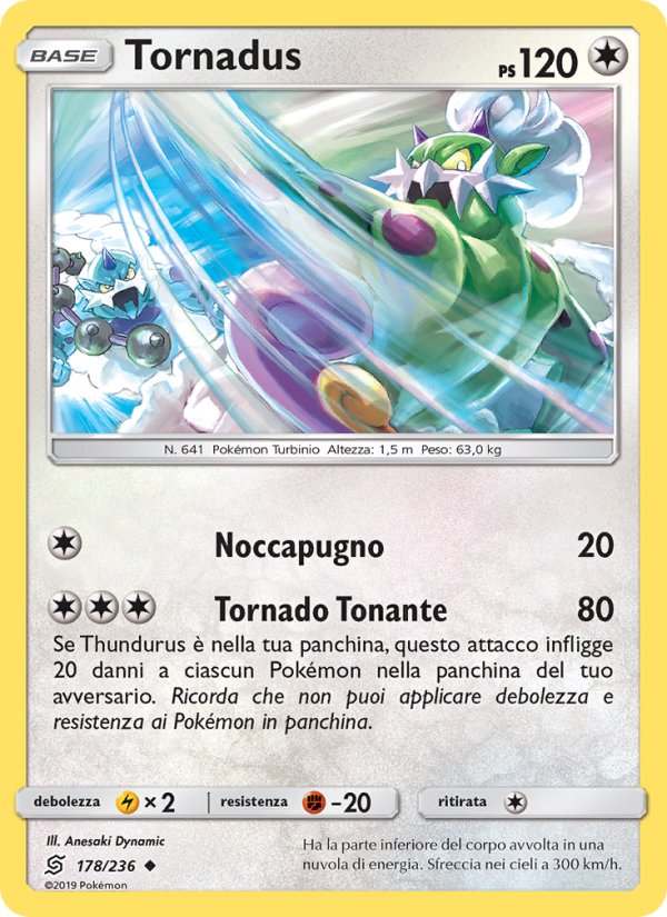 Tornadus 178/258 — Unified Minds (Italian Pokémon TCG card)