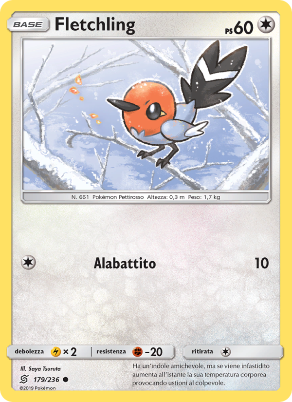 Fletchling 179/258 — Unified Minds (Italian Pokémon TCG card)