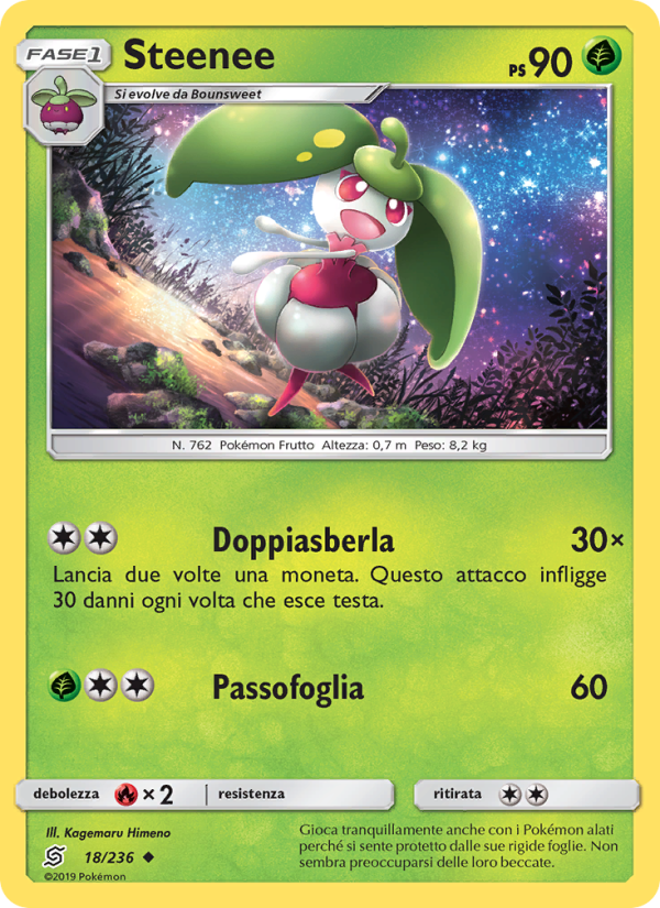 Steenee 018/258 — Unified Minds (Italian Pokémon TCG card)