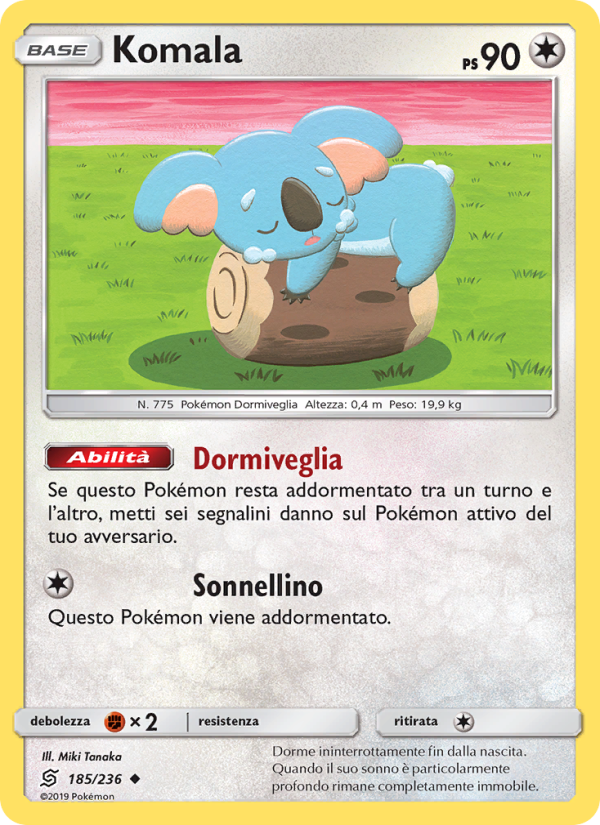 Komala 185/258 — Unified Minds (Italian Pokémon TCG card)