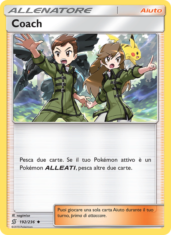 Coach 192/258 — Unified Minds (Italian Pokémon TCG card)