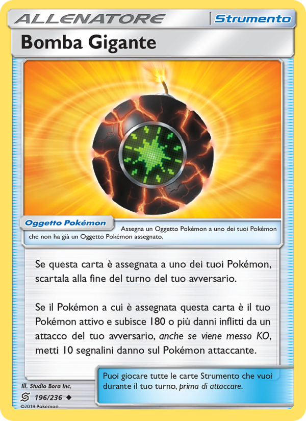 Bomba Gigante 196/258 — Unified Minds (Italian Pokémon TCG card)