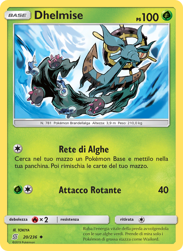 Dhelmise 020/258 — Unified Minds (Italian Pokémon TCG card)