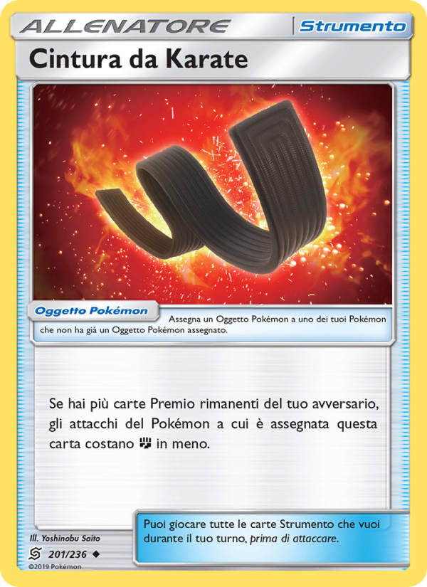 Cintura da Karate 201/258 — Unified Minds (Italian Pokémon TCG card)