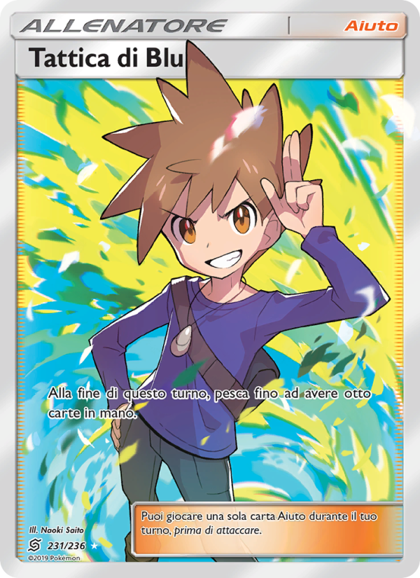 Tattica di Blu 231/258 — Unified Minds (Italian Pokémon TCG card)