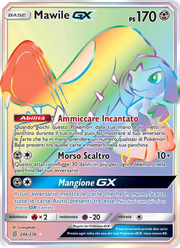 Mawile GX 246/258 — Unified Minds (Italian Pokémon TCG card)