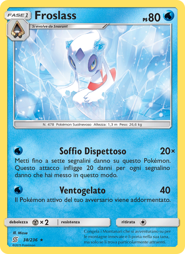 Froslass 038/258 — Unified Minds (Italian Pokémon TCG card)