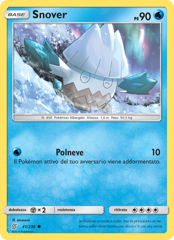 Snover 041/258 — Unified Minds (Italian Pokémon TCG card)