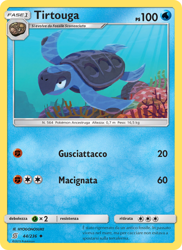 Tirtouga 044/258 — Unified Minds (Italian Pokémon TCG card)
