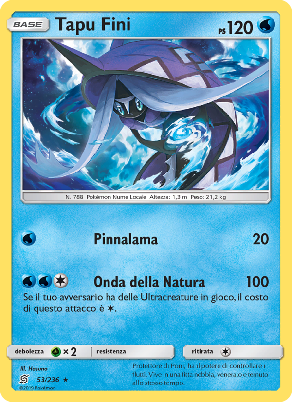 Tapu Fini 053/258 — Unified Minds (Italian Pokémon TCG card)
