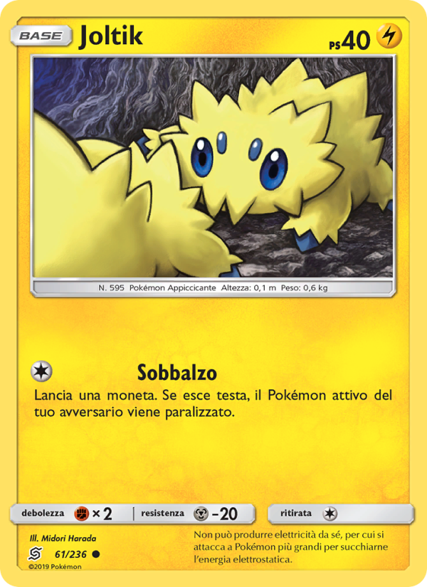 Joltik 061/258 — Unified Minds (Italian Pokémon TCG card)