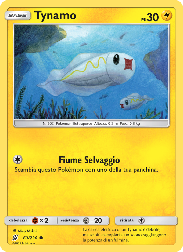 Tynamo 063/258 — Unified Minds (Italian Pokémon TCG card)