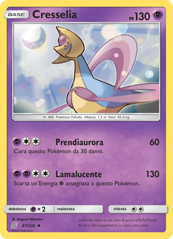 Cresselia 087/258 — Unified Minds (Italian Pokémon TCG card)