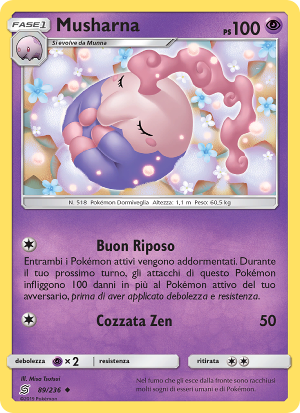 Musharna 089/258 — Unified Minds (Italian Pokémon TCG card)