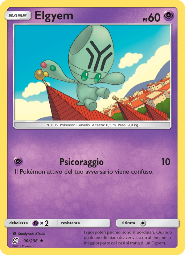 Elgyem 090/258 — Unified Minds (Italian Pokémon TCG card)