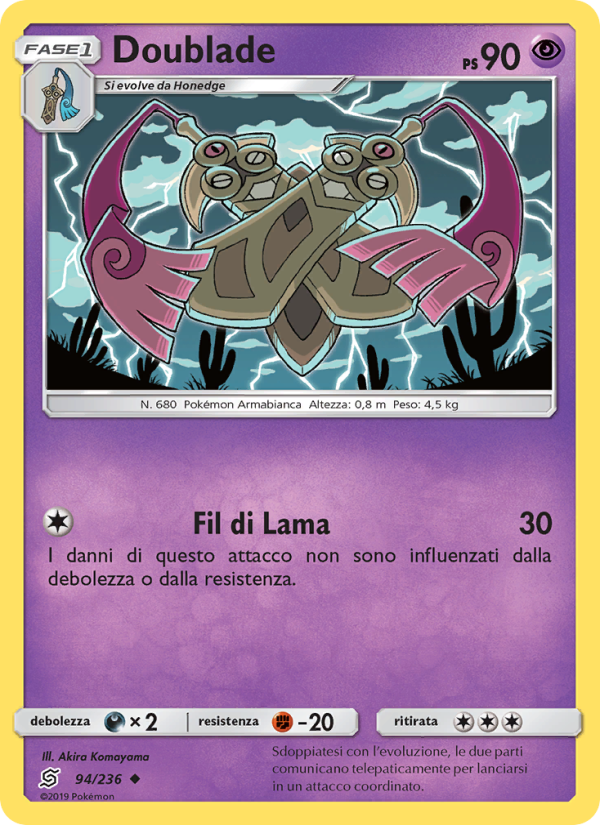 Doublade 094/258 — Unified Minds (Italian Pokémon TCG card)