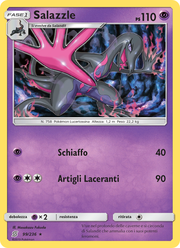 Salazzle 099/258 — Unified Minds (Italian Pokémon TCG card)