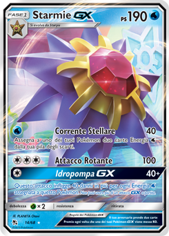 Starmie-GX 014 — Destino Sfuggente (Italian Pokémon TCG card)