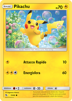 Pikachu 019 — Destino Sfuggente (Italian Pokémon TCG card)