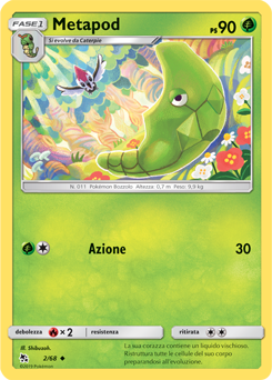 Metapod 002 — Destino Sfuggente (Italian Pokémon TCG card)