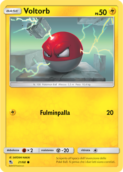 Voltorb 021 — Destino Sfuggente (Italian Pokémon TCG card)