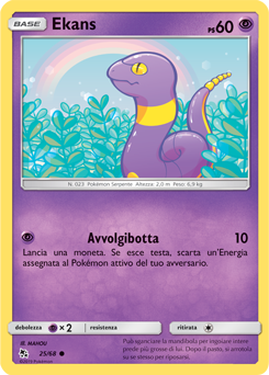 Ekans 025 — Destino Sfuggente (Italian Pokémon TCG card)