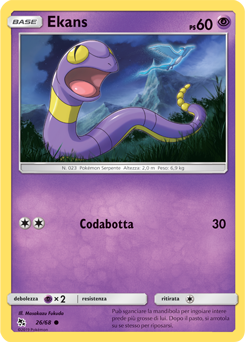 Ekans 026 — Destino Sfuggente (Italian Pokémon TCG card)