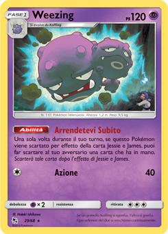 Weezing 029 — Destino Sfuggente (Italian Pokémon TCG card)