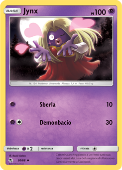 Jynx 030 — Destino Sfuggente (Italian Pokémon TCG card)