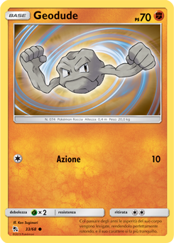 Geodude 033 — Destino Sfuggente (Italian Pokémon TCG card)