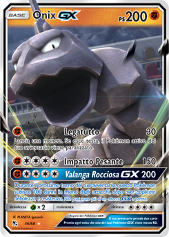 Onix-GX 036 — Destino Sfuggente (Italian Pokémon TCG card)