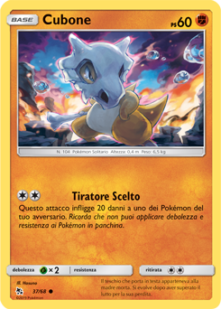 Cubone 037 — Destino Sfuggente (Italian Pokémon TCG card)
