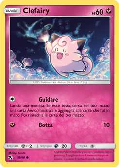 Clefairy 038 — Destino Sfuggente (Italian Pokémon TCG card)