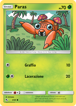 Paras 004 — Destino Sfuggente (Italian Pokémon TCG card)