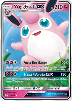 Wigglytuff-GX 042 — Destino Sfuggente (Italian Pokémon TCG card)