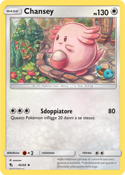 Chansey 046 — Destino Sfuggente (Italian Pokémon TCG card)