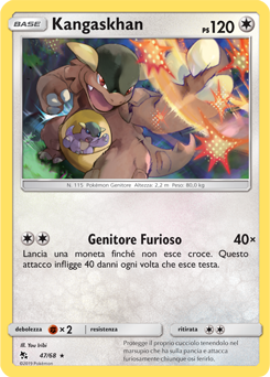 Kangaskhan 047 — Destino Sfuggente (Italian Pokémon TCG card)