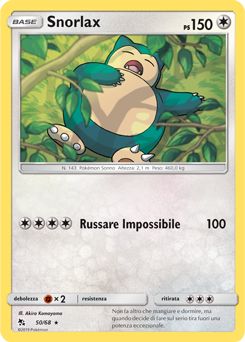 Snorlax 050 — Destino Sfuggente (Italian Pokémon TCG card)