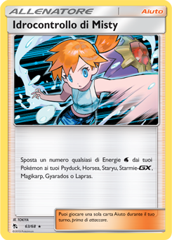 Misty's Water Command 063 — Destino Sfuggente (Italian Pokémon TCG card)