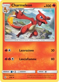 Charmeleon 008 — Destino Sfuggente (Italian Pokémon TCG card)