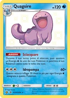 Quagsire SV10/SV94 — Destino Sfuggente (Italian Pokémon TCG card)