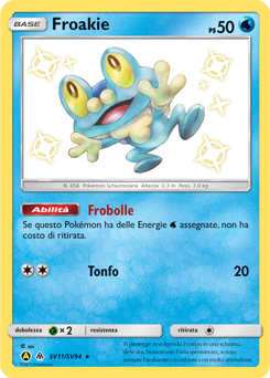 Froakie SV11/SV94 — Destino Sfuggente (Italian Pokémon TCG card)
