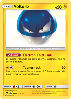 Voltorb SV13/SV94 — Destino Sfuggente (Italian Pokémon TCG card)