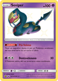 Seviper SV15/SV94 — Destino Sfuggente (Italian Pokémon TCG card)